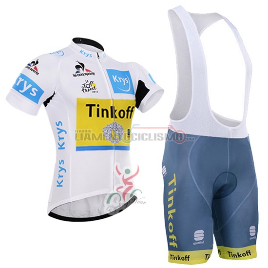 Abbigliamento Ciclismo Tinkoff 2016 giallo e bianco